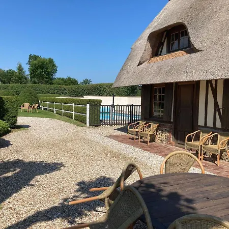 Ferienhaus Gorgeous Norman Half Timbered House With Heated Swimming Pool Sauna Bar